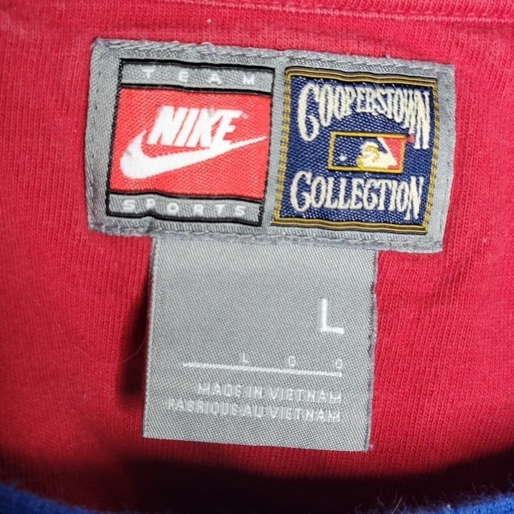 Vintage Y2K Nike Chicago Cubs Cooperstown Collection Embroidered MLB T-Shirt L